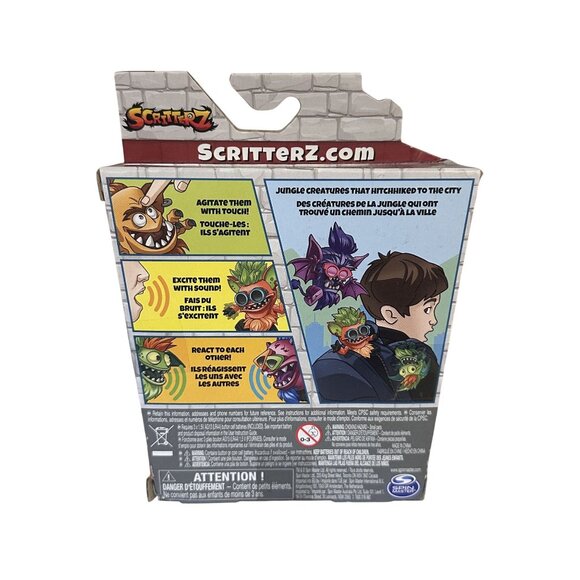 Scritterz Scabz Collectible Jungle Creature Interactive Toy Sealed Box VGC - Picture 3 of 6